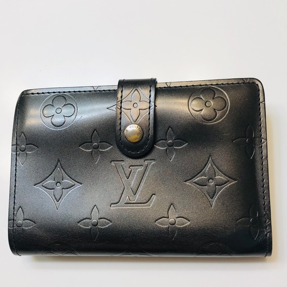 LOUIS VUITTON Matte Vernis French Purse Wallet